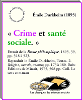 emile durkheim and crime